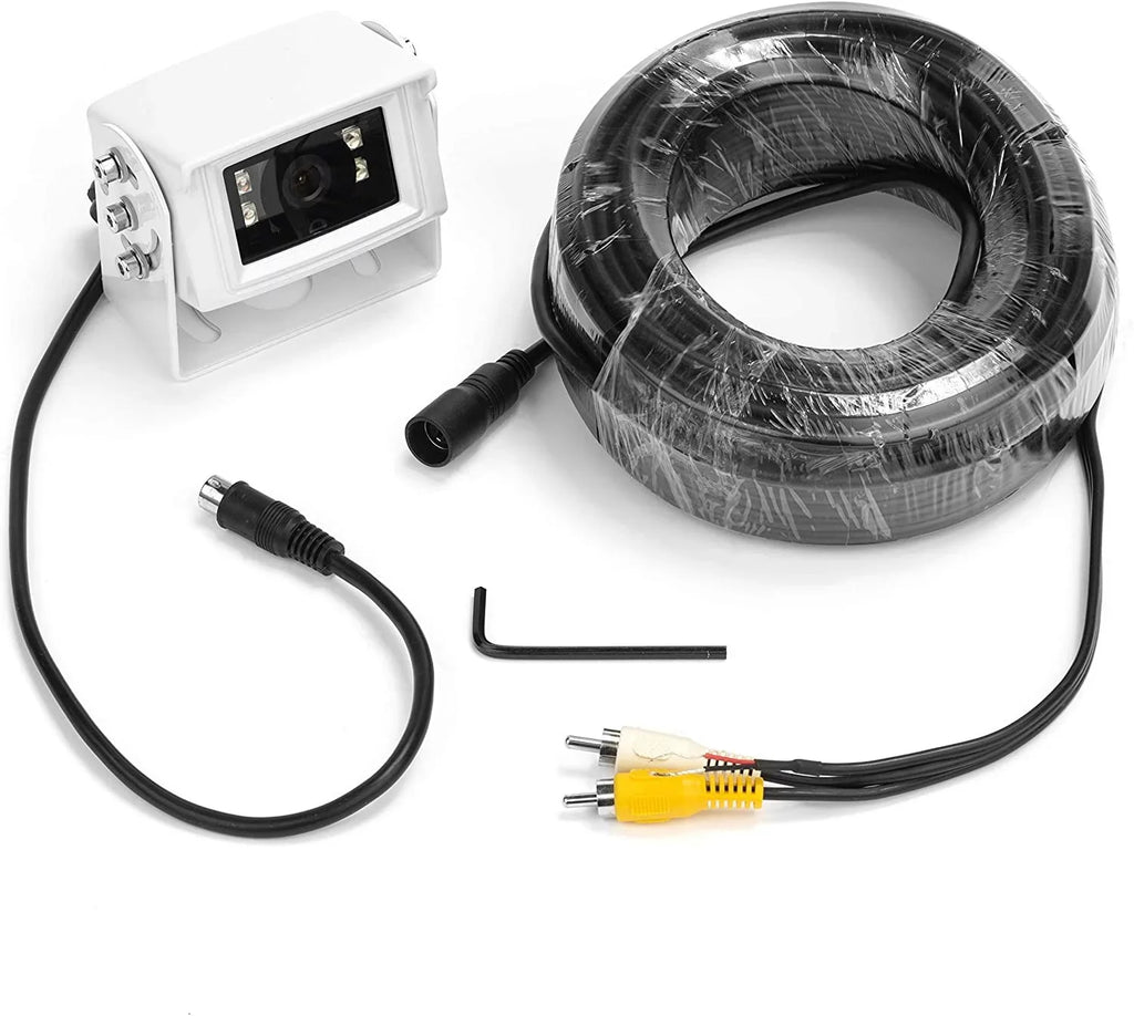 BOYO VTB301MA White Marine Bracket Camera with Built-in Mic and Night Vision
