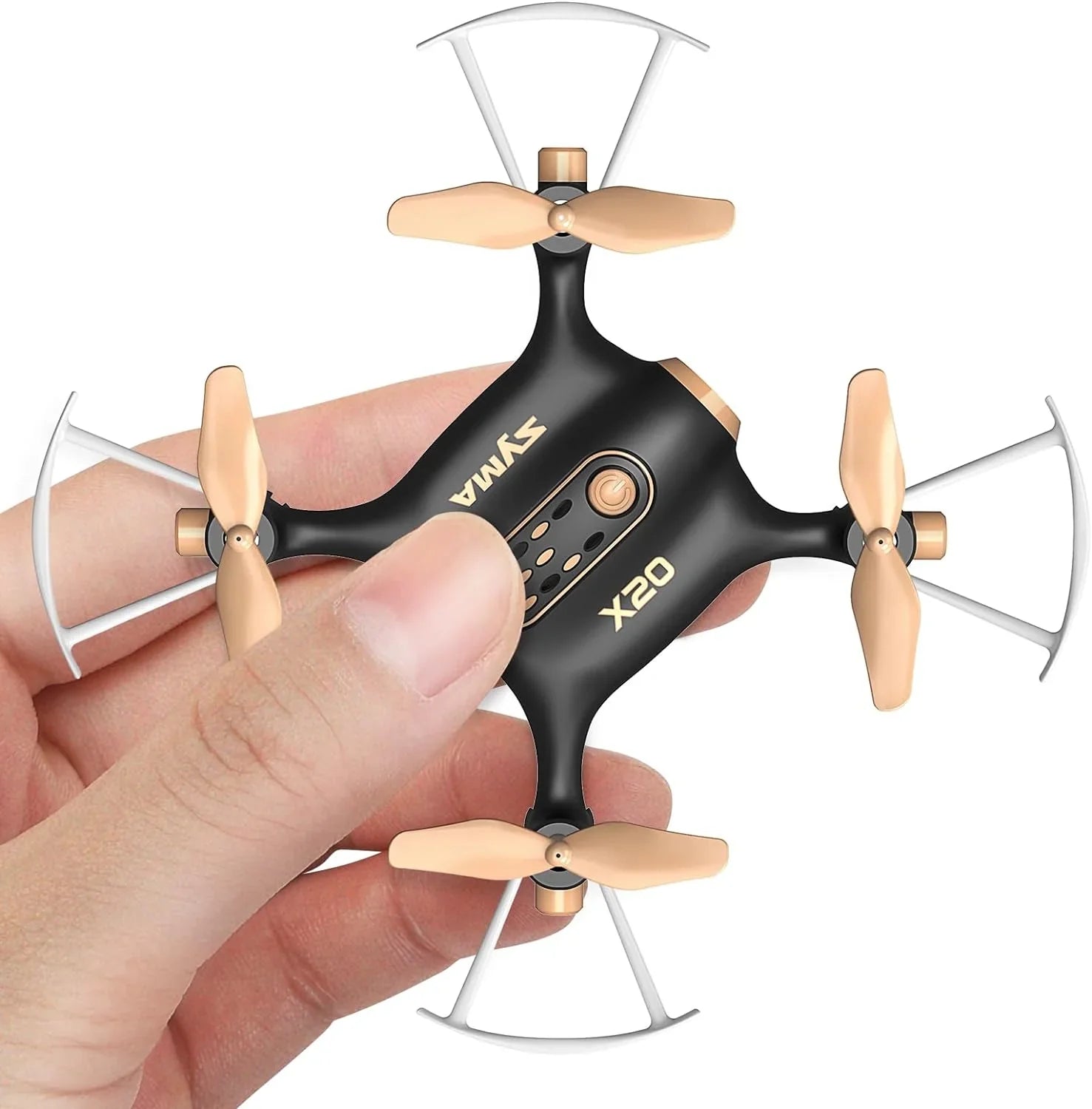Open Box SYMA X20 Drone for Kids, Mini Nano RC Quadcopter Altitude Hold - Black, Gold