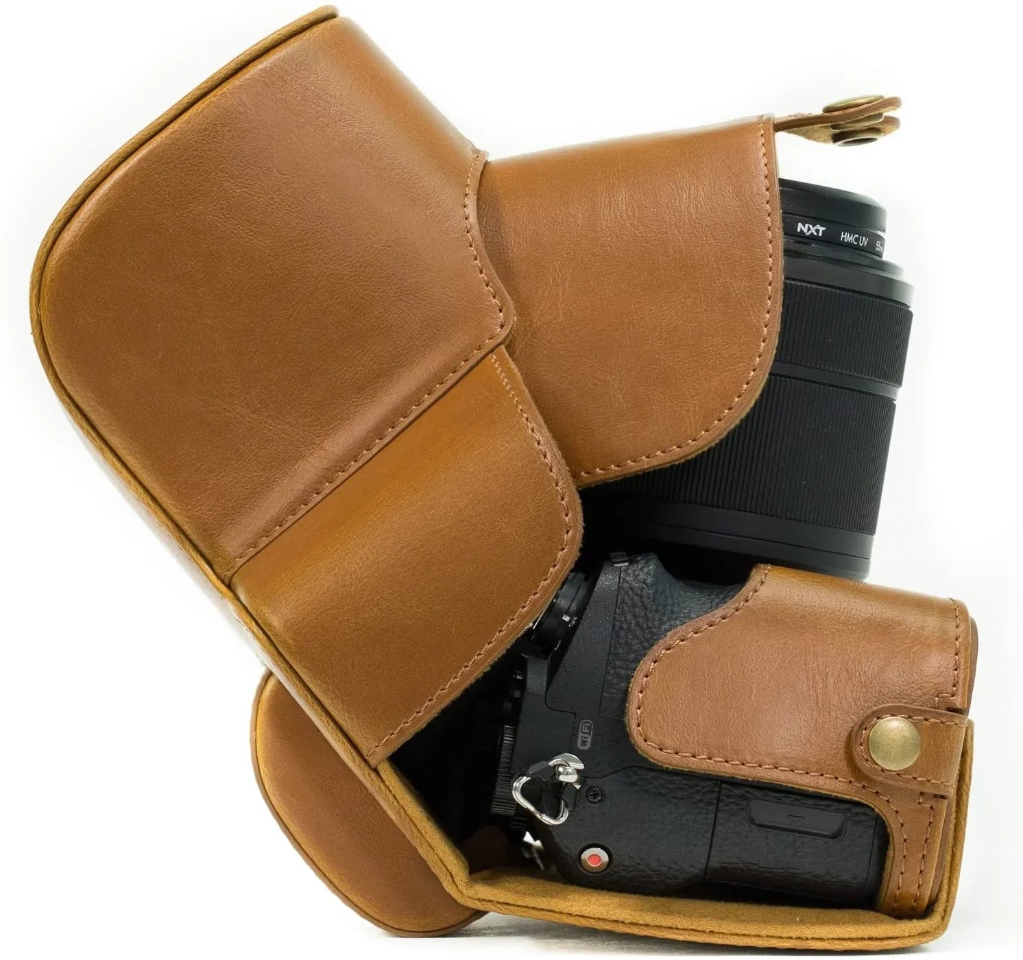 MegaGear  Alpha A7S II, A7R II, A7 II (28-70mm) Ever Ready Leather Camera Case and Strap, with y Access -