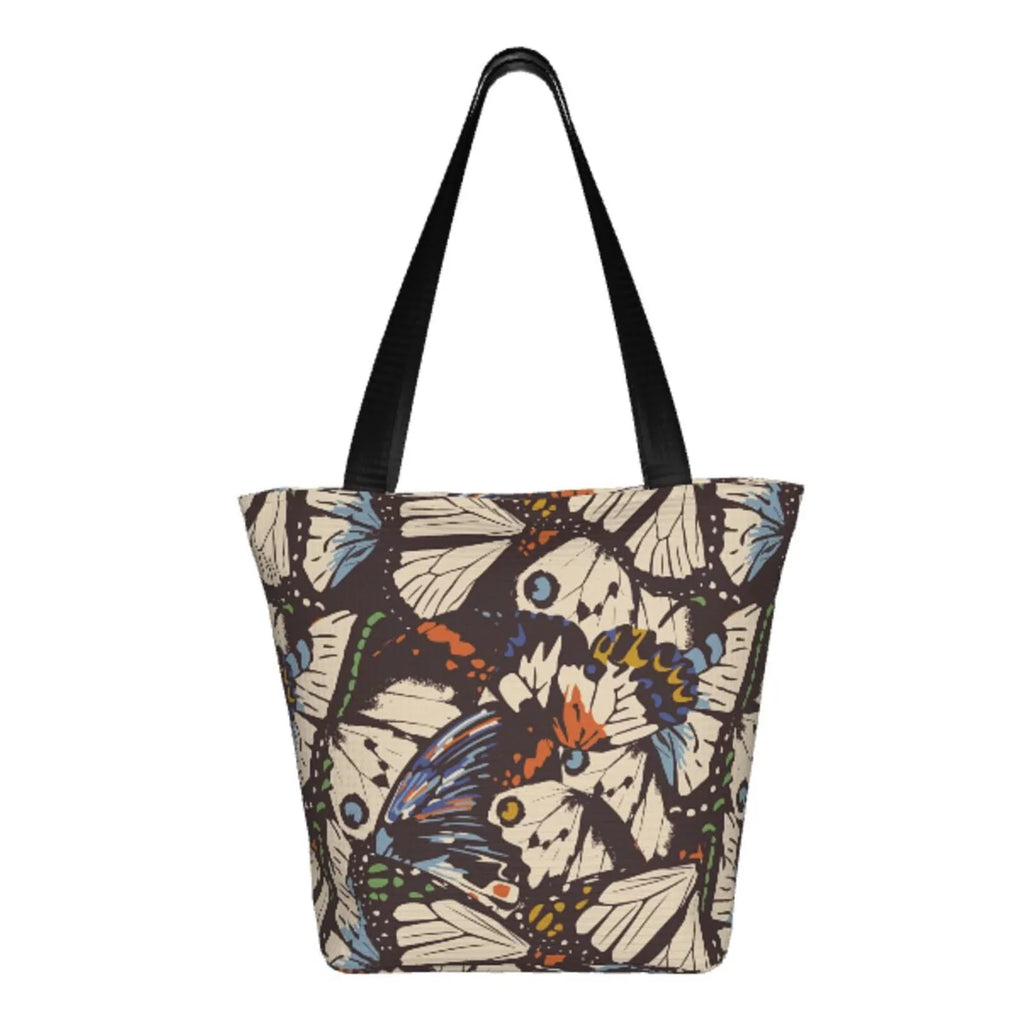 Lukts Vector Butterflies Tote Bag,Shoulder Bag Women'S Hobos Handbags Large Capacity Shopping Bag
