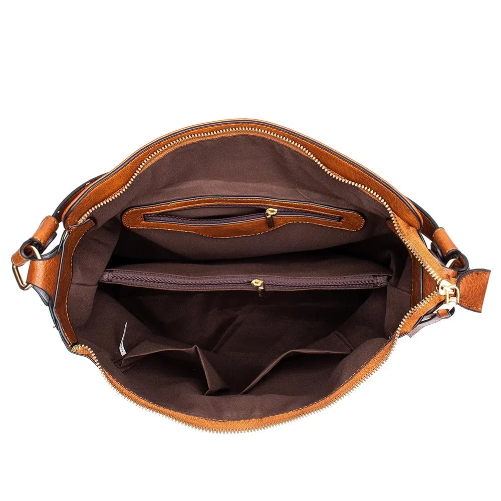 BESTSPR Women Leather Handbag Shoulder Crossbody Bag Tote Satchel Handbag