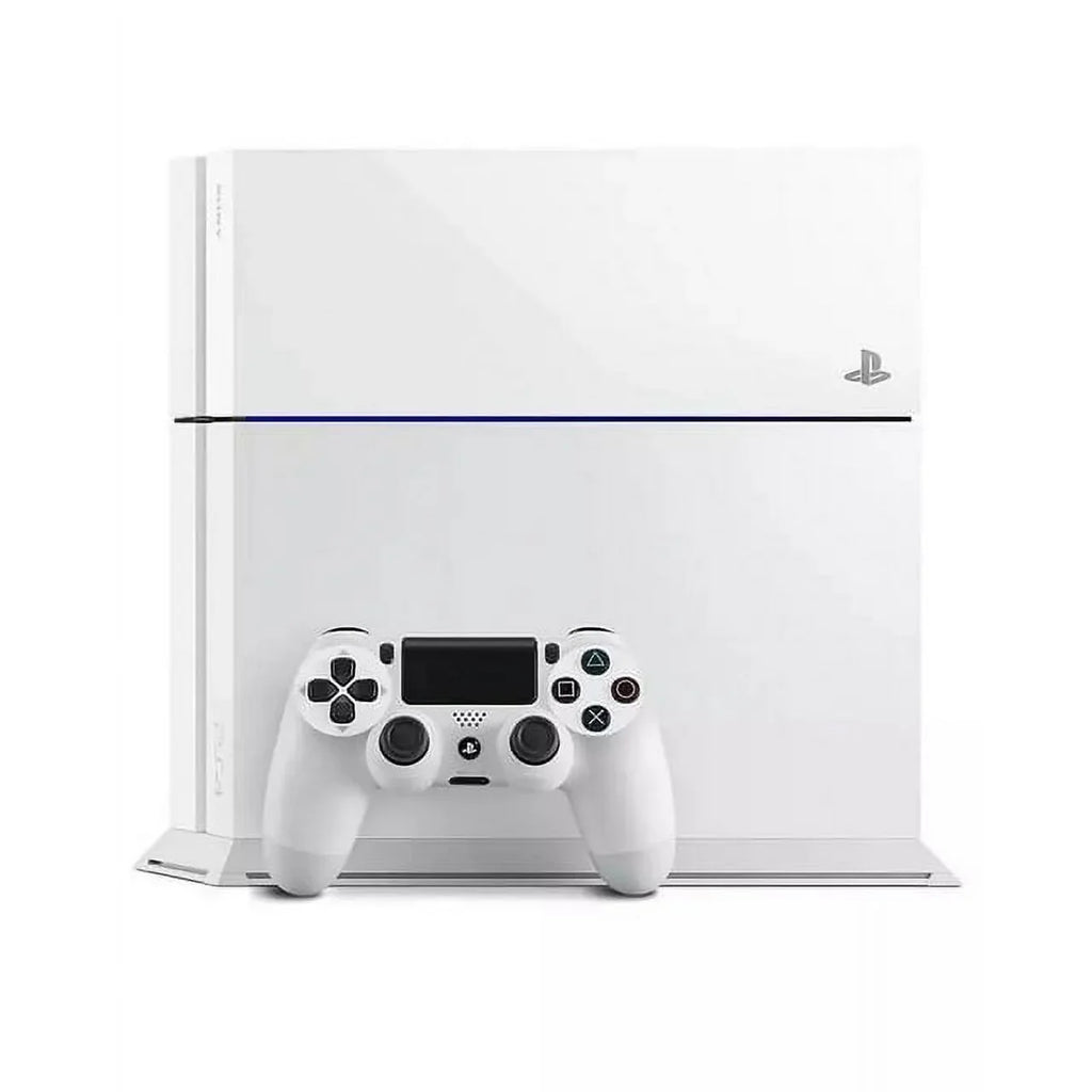Pre-Owned  PlayStation 4 500GB Gaming Console White Headset with BOLT AXTION Cleaning Kit Bundle (Refurbished: Like New)