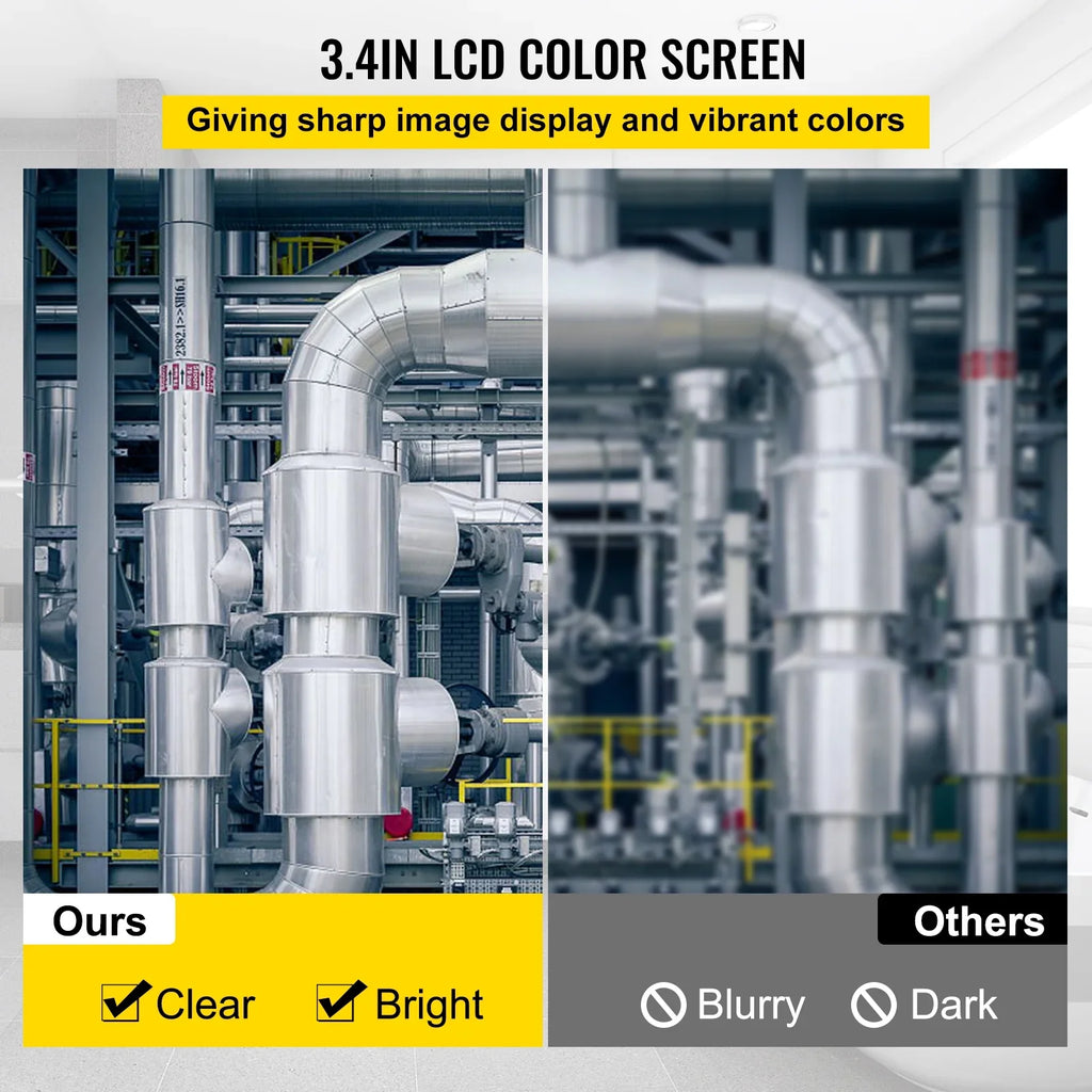 TFT LCD Monitor Pipe Camera Screen Waterproof IP68 Duct Inspection Camera with 6PCS LEDs 8500MAH Lithium Battery, DVR Function 10M. SKYSHALO Sewer Camera 32.8FT Cable Pipeline Inspection Camera 4.3 in