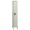 HALLOWELL U1226-1A-PT Wardrobe Locker, 12 in W, 12 in D, 66 in H, (1) Tier, (1) Wide, Tan