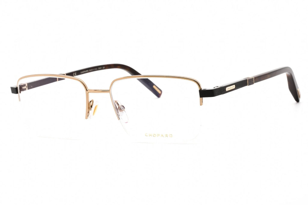 Chopard VCHF55 08FF Women's Shiny Grey Gold Metal Frame Eyeglasses