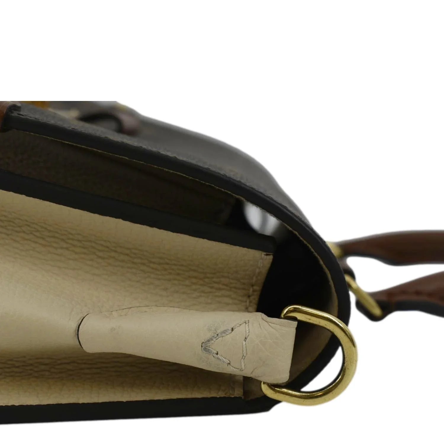Pre-owned LOUIS VUITTON Vaugirard Monogram Canvas Shoulder Bag Creme