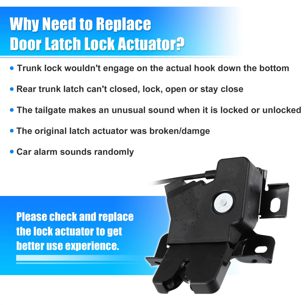 Unique Bargains Trunk Latch Lock Actuator DR3Z-5443200-A for  for Mustang Coupe 2010-2014 Rear Deck Lid Latch Motor