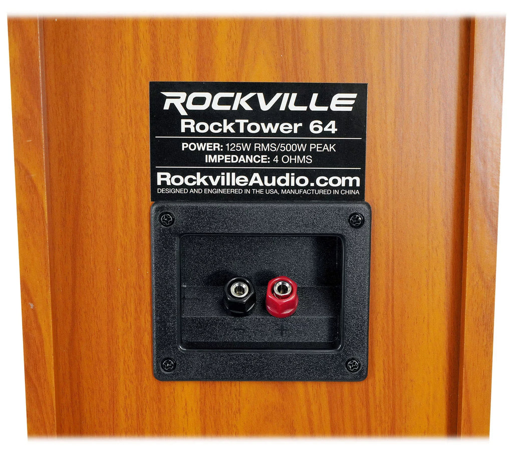Rockville BluTube WD Bluetooth Tube Amplifier/Home Receiver + (2) Tower Speakers