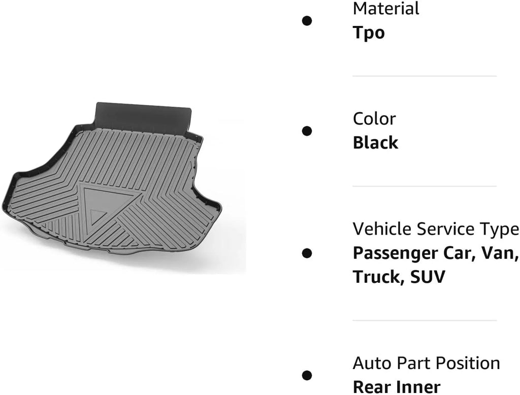 Upgrade Camry Cargo Liner | AOMSAZTO Custom Fit Trunk Mat for 2018-2023  Camry & Camry Hybrid Accessories, Rubber Cargo Mat Trunk Liner Floor Mat for  Camry 2018 2019 2020 2021 2022 2023