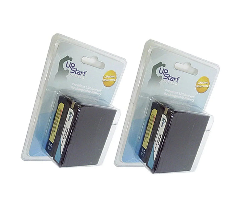 2x Pack - UpStart Battery  GV-A100 Battery - High Capacity High Capacity Replacement for  NP-F970 Digital Camera Battery (6600mAh, 7.4V, Lithium-Ion)