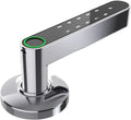 Smart Door Handle by GOURE, Fingerprint Door Lock with Keypads Password, Tuya App and Backup Keys, Easy to Install Ideally Suited for Office, Airbnb, Home [2024 New Upgrade]
