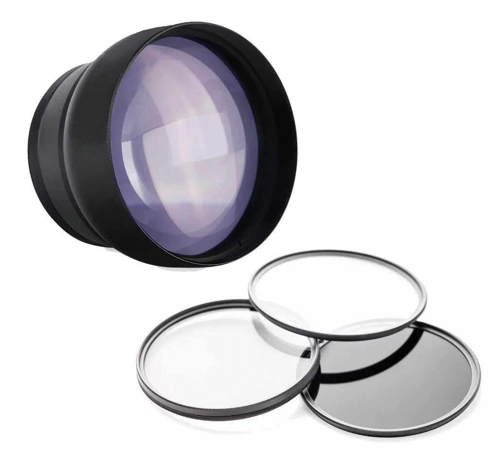 PowerShot G7 X Mark II 2.2x High Grade Super Telephoto Lens + Lens/Filter Adapter + Filter Kit
