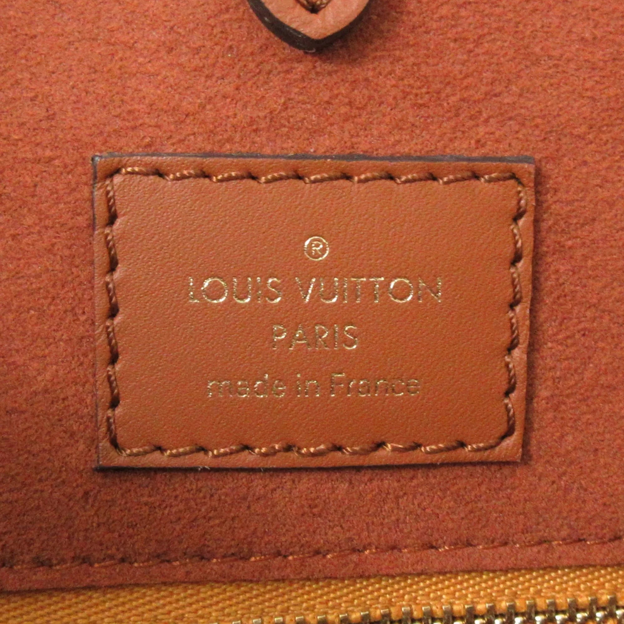 Pre-Owned Authenticated Louis Vuitton Monogram Fold Tote PM Canvas Brown Satchel Unisex (Good)