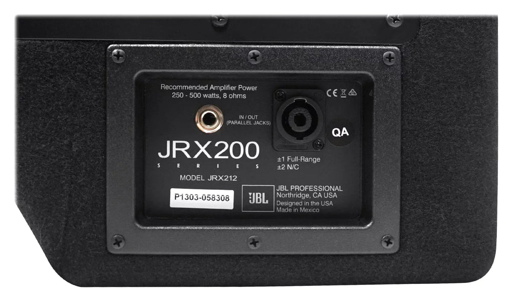 JBL JRX212 1,000 Watt 12" 2-Way DJ P/A Speaker Floor Wedge Monitor + Hand Truck