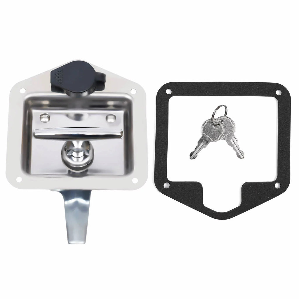 Set of 6 Folding T-handle Tool Box Lock RV Door Latch w/ 12 Keys Stainless Steel