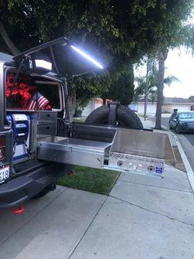 Fits All Jeep Wranglers Hardtop Models  of CJ, TJ, LJ, JK, JKU, JL,JLU  from 1987 -2023.. Brawlee Silicone RGB Interior Bluetooth Light Bar with Remote By Done Right LED