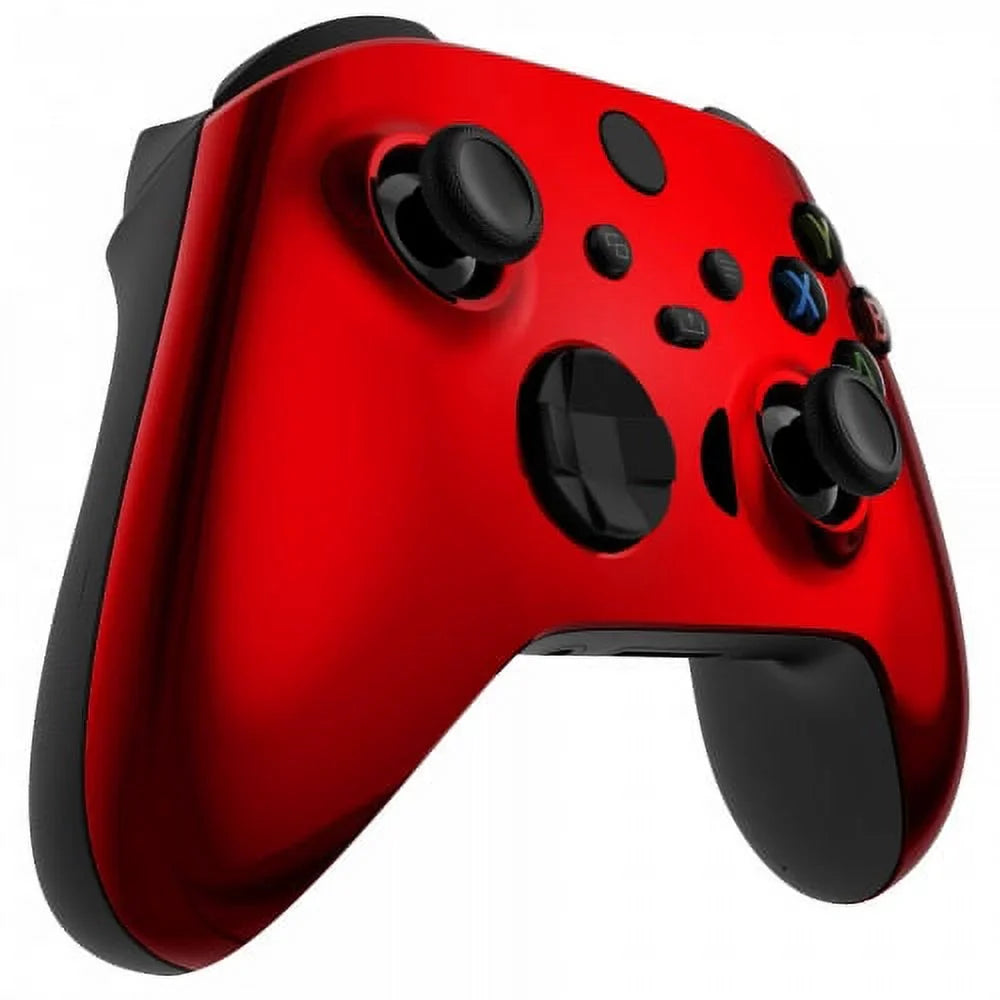 "Chrome Red" Xbox One X UN-MODDED Custom Controller Unique Design (with 3.5 jack)