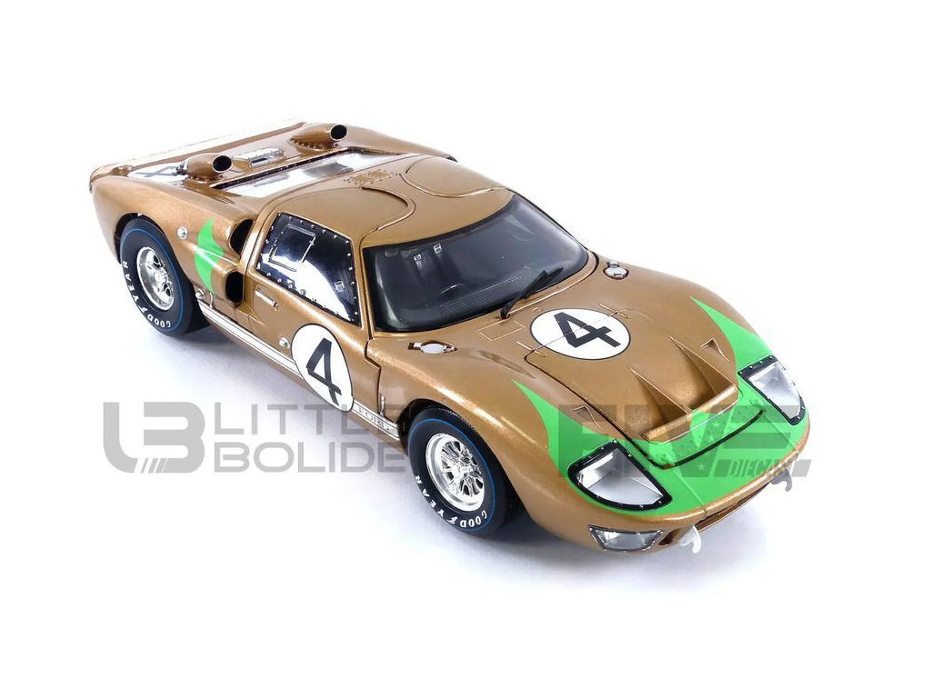 Shelby Collectibles SC414 1966  GT-40 MK 2 Gold No.4 1-18 Diecast Car Model