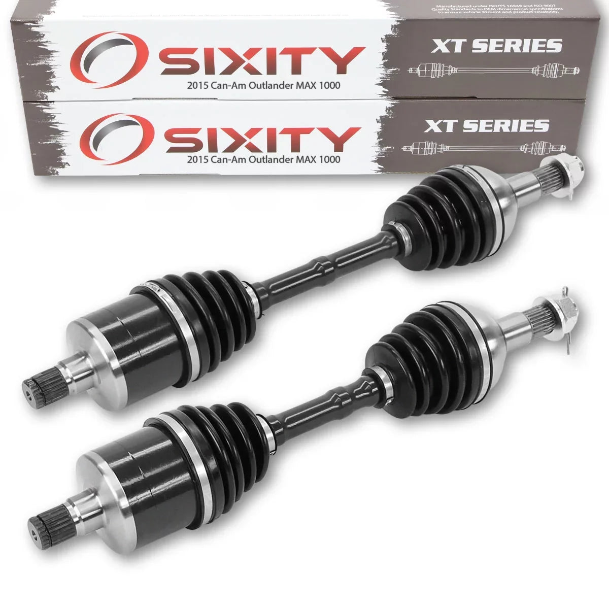 2 pc Sixity XT Rear Left Right Axle matching with Can-Am Outlander MAX 1000 2015 - EFI 4X4