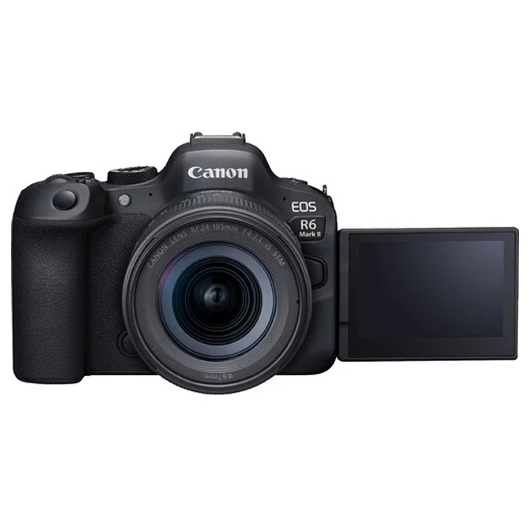 EOS R6 Mark II Mirrorless Camera with RF 24-105mm Lens + 2 Pack SanDisk 128GB Memory Card + LED Flash + Case + ZeeTech Accessory