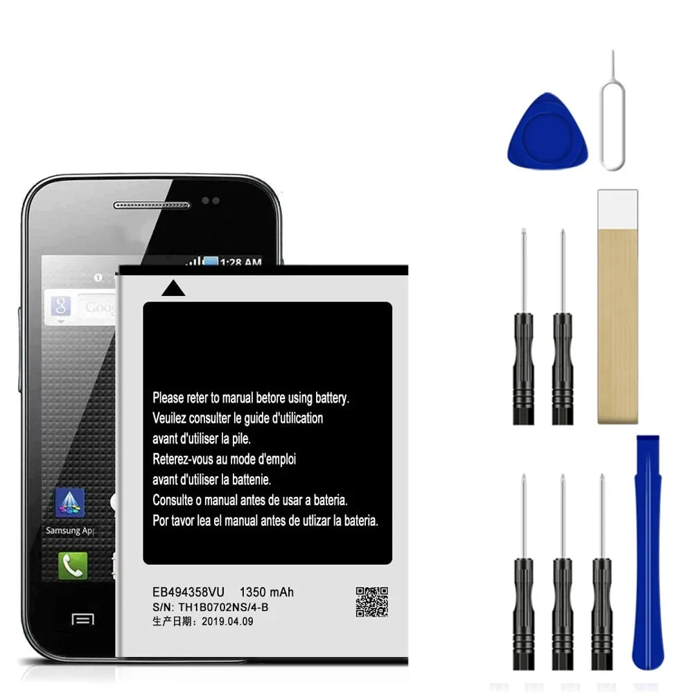 Replacement Battery EB494358VU For  Galaxy Ace GT-S5830D Tool