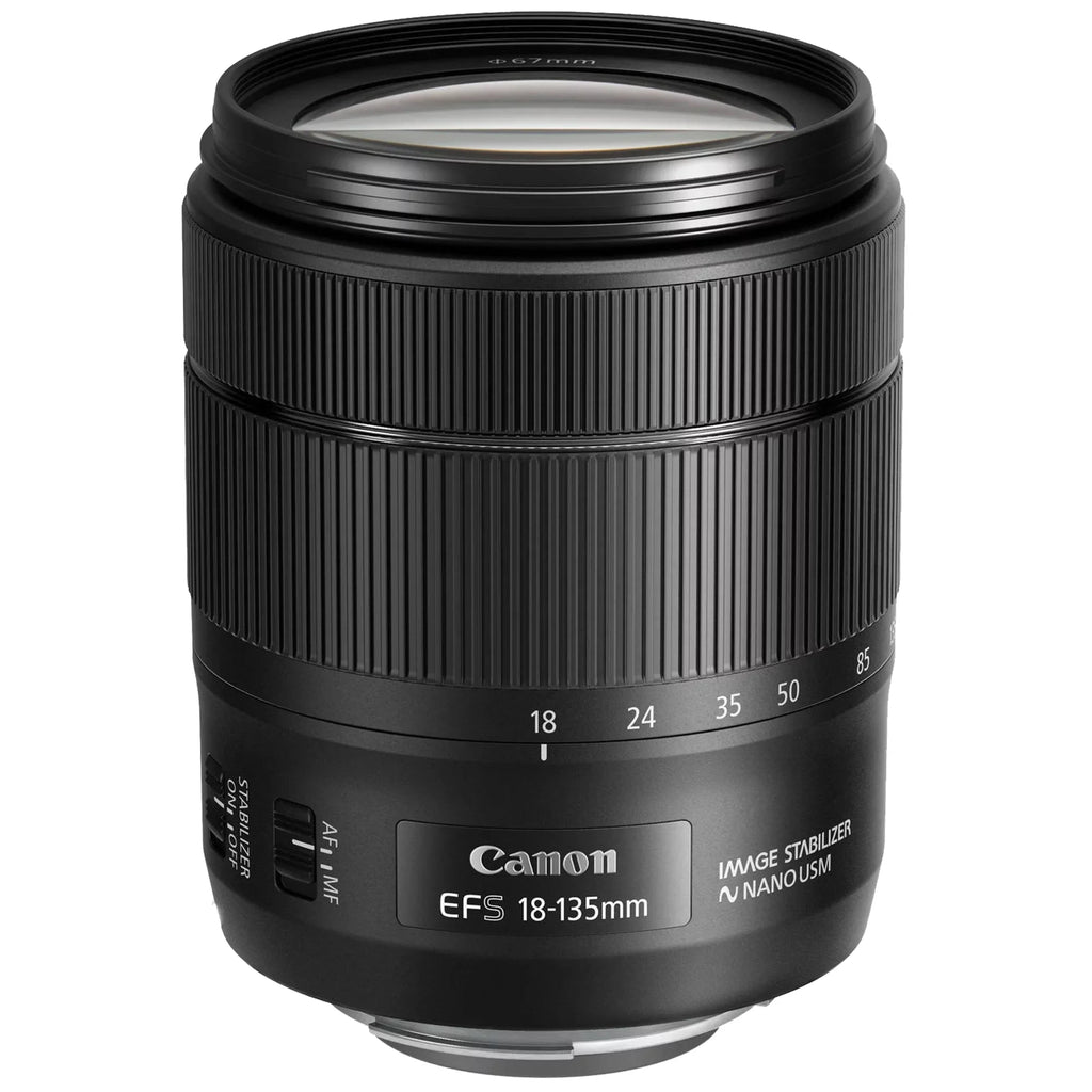 EOS 90D DSLR Camera with 18-135mm IS USM Lens + SanDisk 32GB Card + Case + 3 Pieces Filter + Flash + ZeeTech Accessory Bundle
