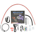 Fits All Jeep Wranglers Hardtop Models  of CJ, TJ, LJ, JK, JKU, JL,JLU  from 1987 -2023.. Brawlee Silicone RGB Interior Bluetooth Light Bar with Remote By Done Right LED