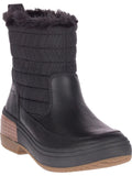 Merrell Womens Haven Bluff Leather Faux Fur Lined Winter Boots