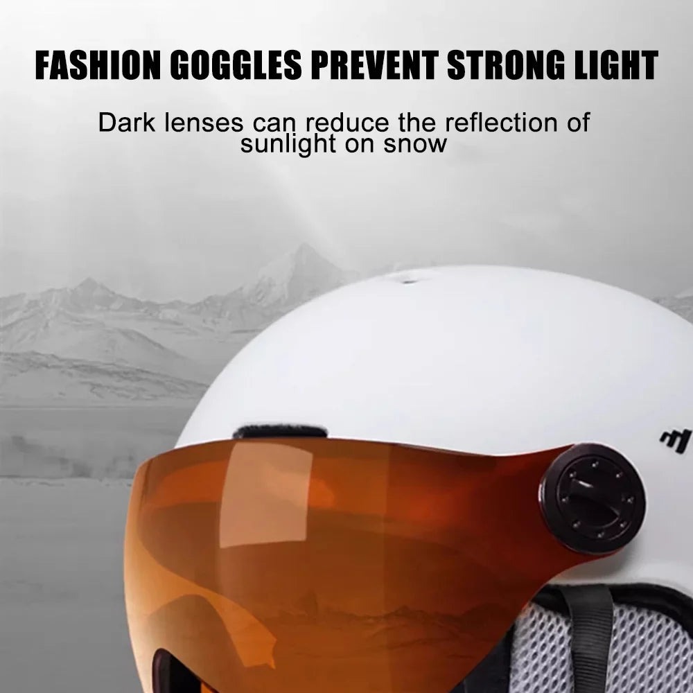 MOON Winter Windproof Cycling Helmets Adjustable Motorcycle Electric Bike Safety Men Women Skiing Snowboard Skateboard Helmets