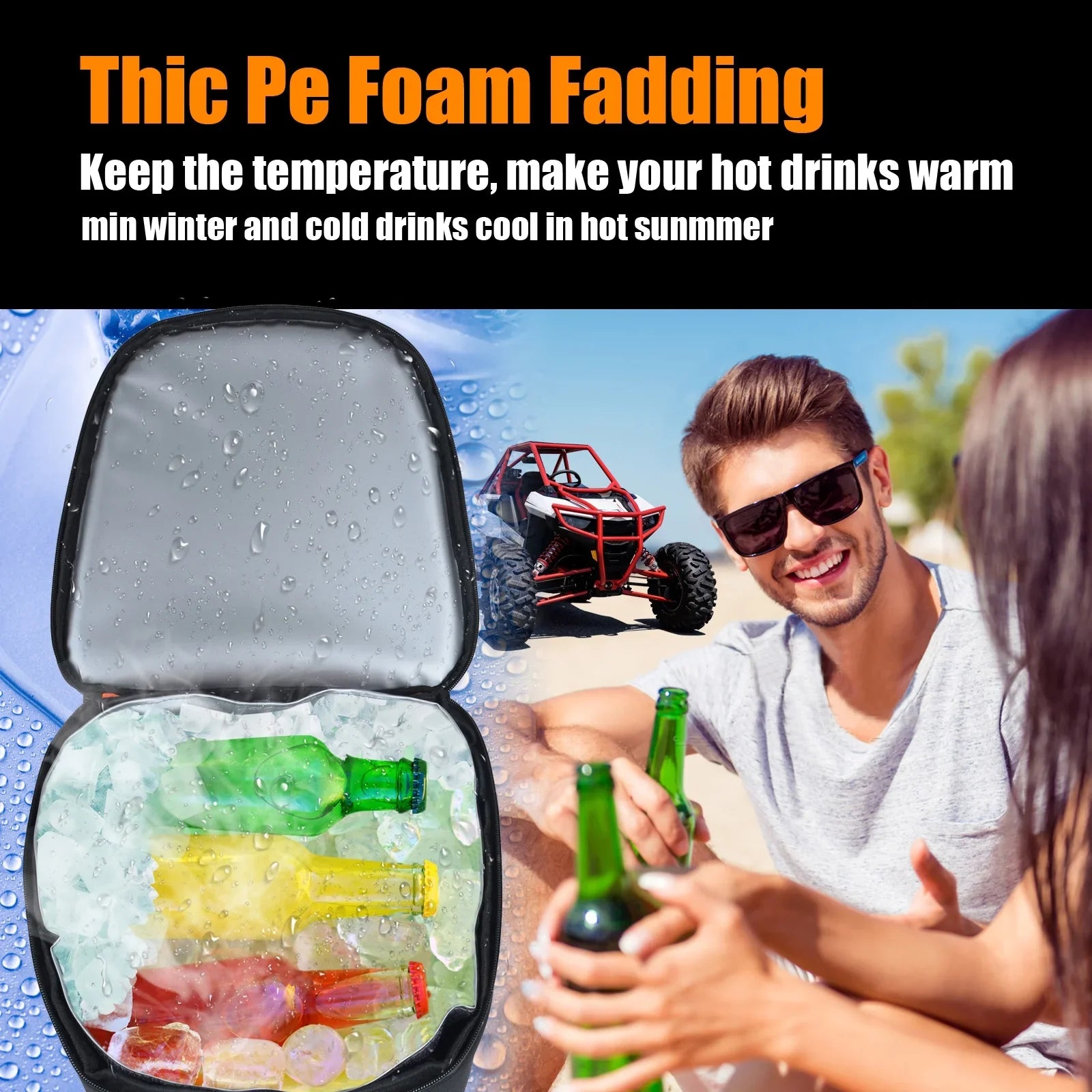 RZR RS1 Storage Organizers UTV Accessories Underhood Storage Bag Cooler Waterproof Tool Bag Fit for Polaris RZR RS1 2018+