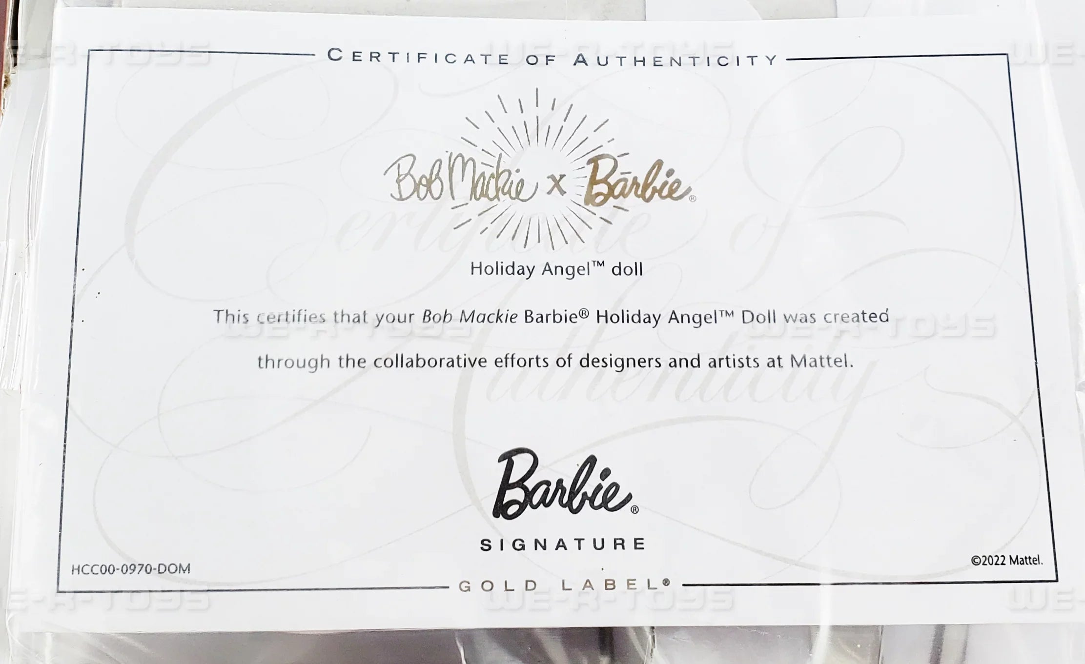 Barbie Bob Mackie Holiday Angel Doll Mattel 2022 #HCC00 NEW