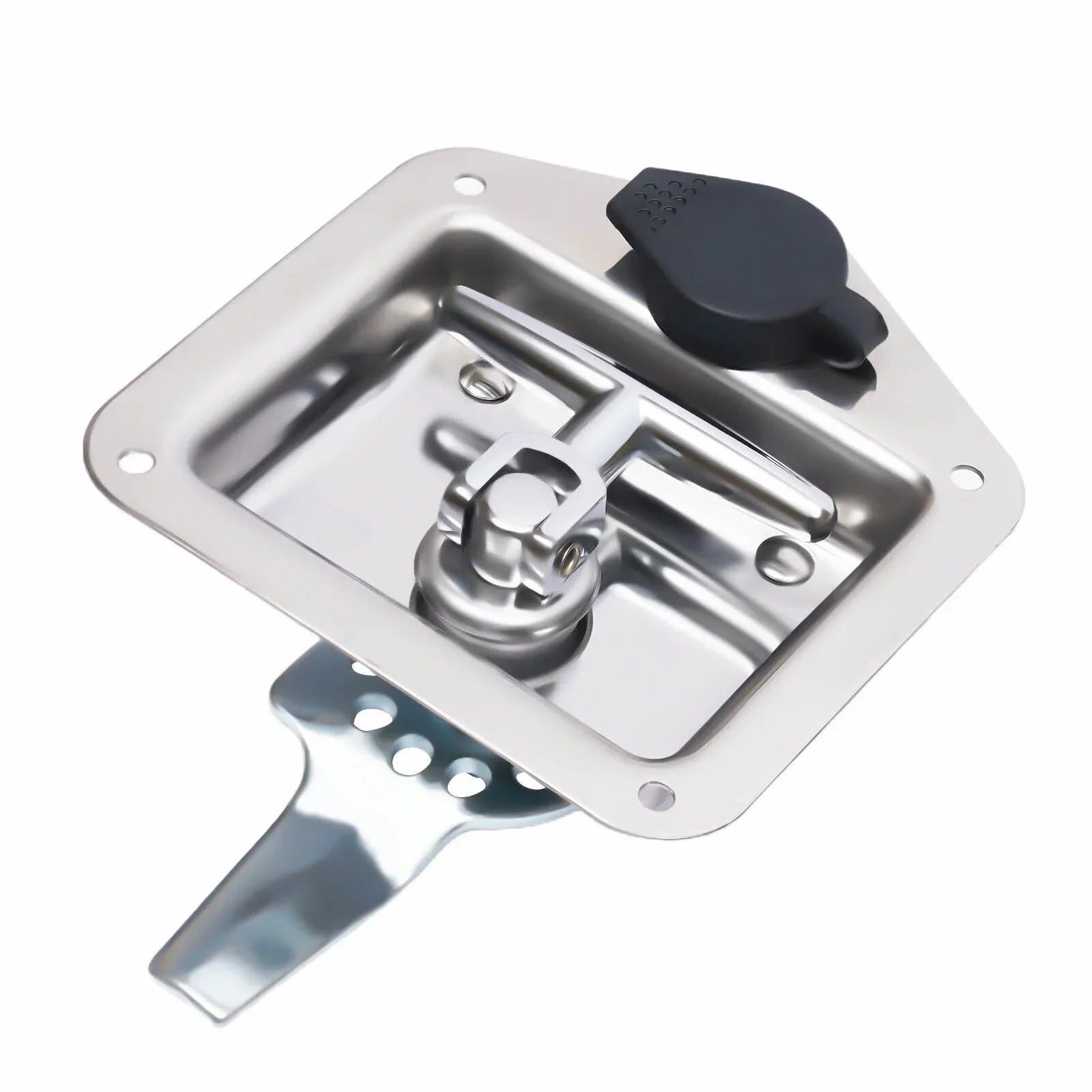 Set of 6 Folding T-handle Tool Box Lock RV Door Latch w/ 12 Keys Stainless Steel
