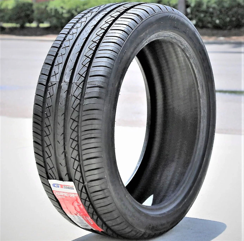 Set of 4 (FOUR) GT Radial Champiro UHP A/S 255/40R19 ZR 100Y XL AS High Performance Tires Fits: 2014  Mustang GT, 2015-23  Mustang EcoBoost Premium