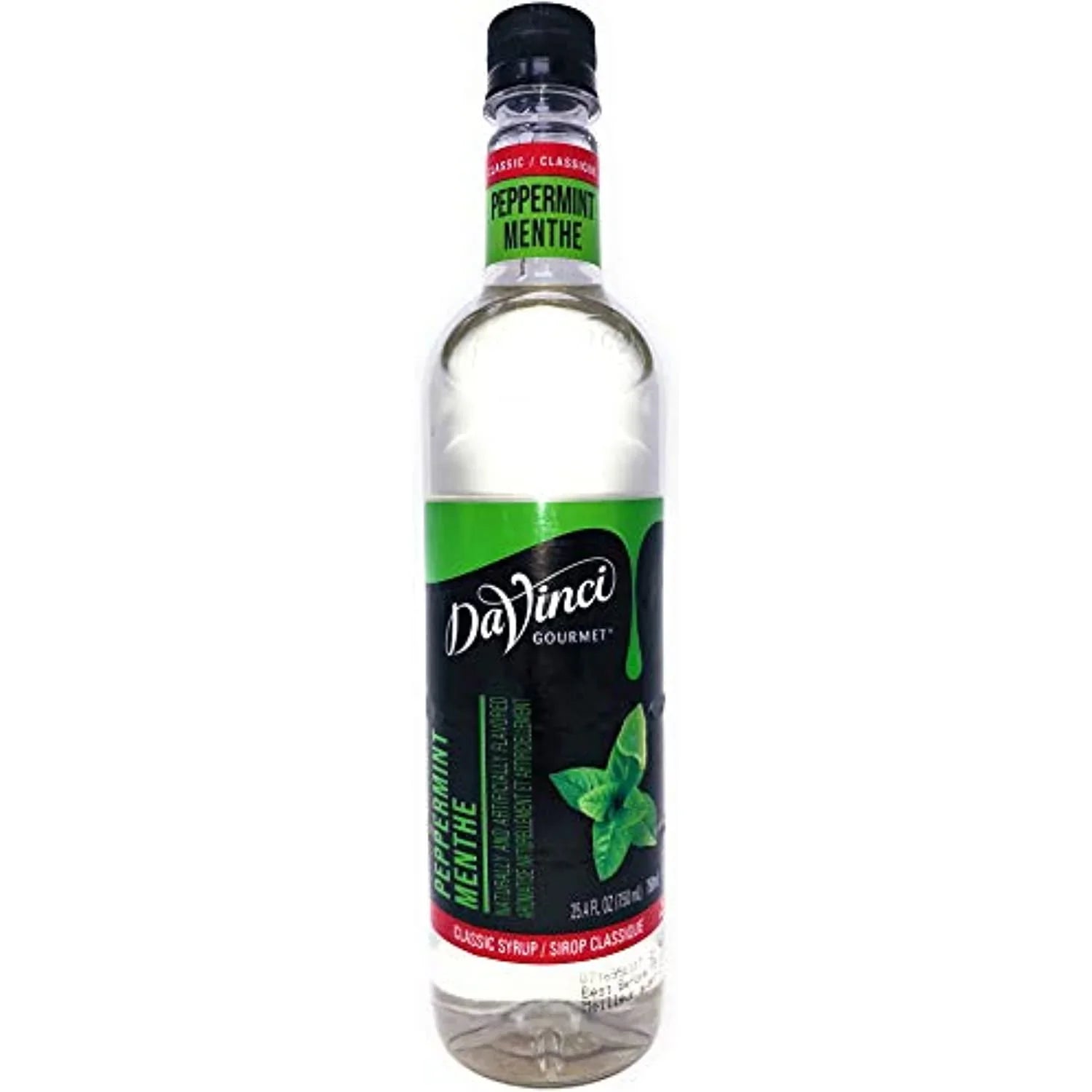 Davinci Gourmet Classic Peppermint Syrup, 750 Ml Plastic Bottle