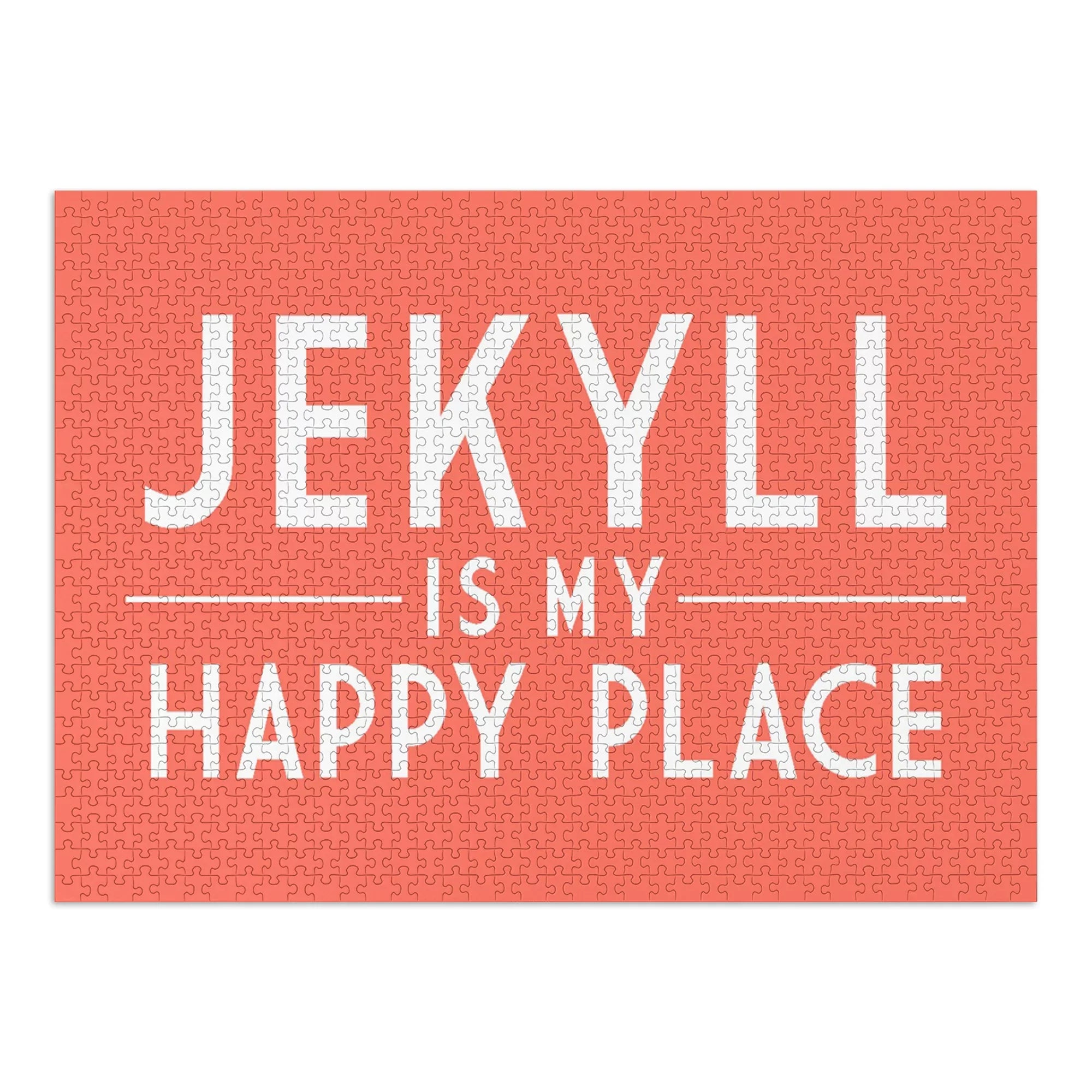 Jekyll Island, Georgia, Jekyll Is My Happy Place, Simply Said (1000 Piece Puzzle, Size 19x27, Challenging Jigsaw Puzzle for Adults and Family, Made in USA)