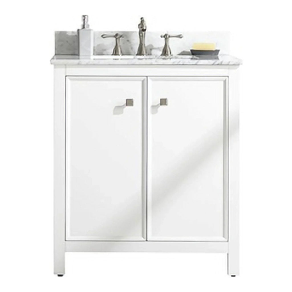 Legion Furniture 30" Contemporary MDF/Veneer Wood Sink Vanity Cabinet - White