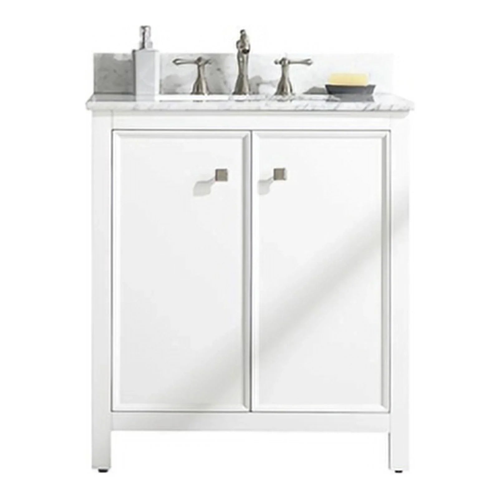 Legion Furniture 30" Contemporary MDF/Veneer Wood Sink Vanity Cabinet - White