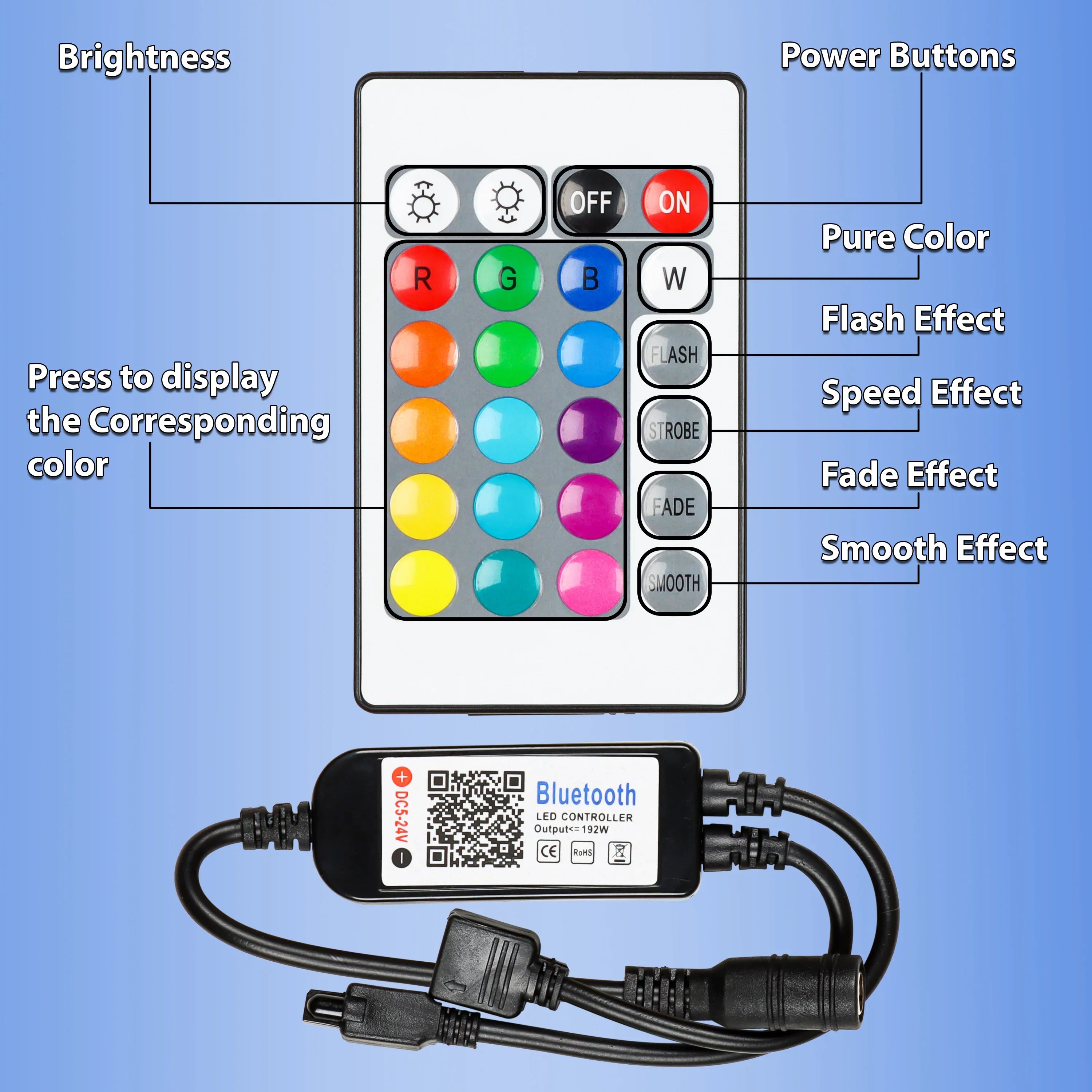 Fits All Jeep Wranglers Hardtop Models  of CJ, TJ, LJ, JK, JKU, JL,JLU  from 1987 -2023.. Brawlee Silicone RGB Interior Bluetooth Light Bar with Remote By Done Right LED