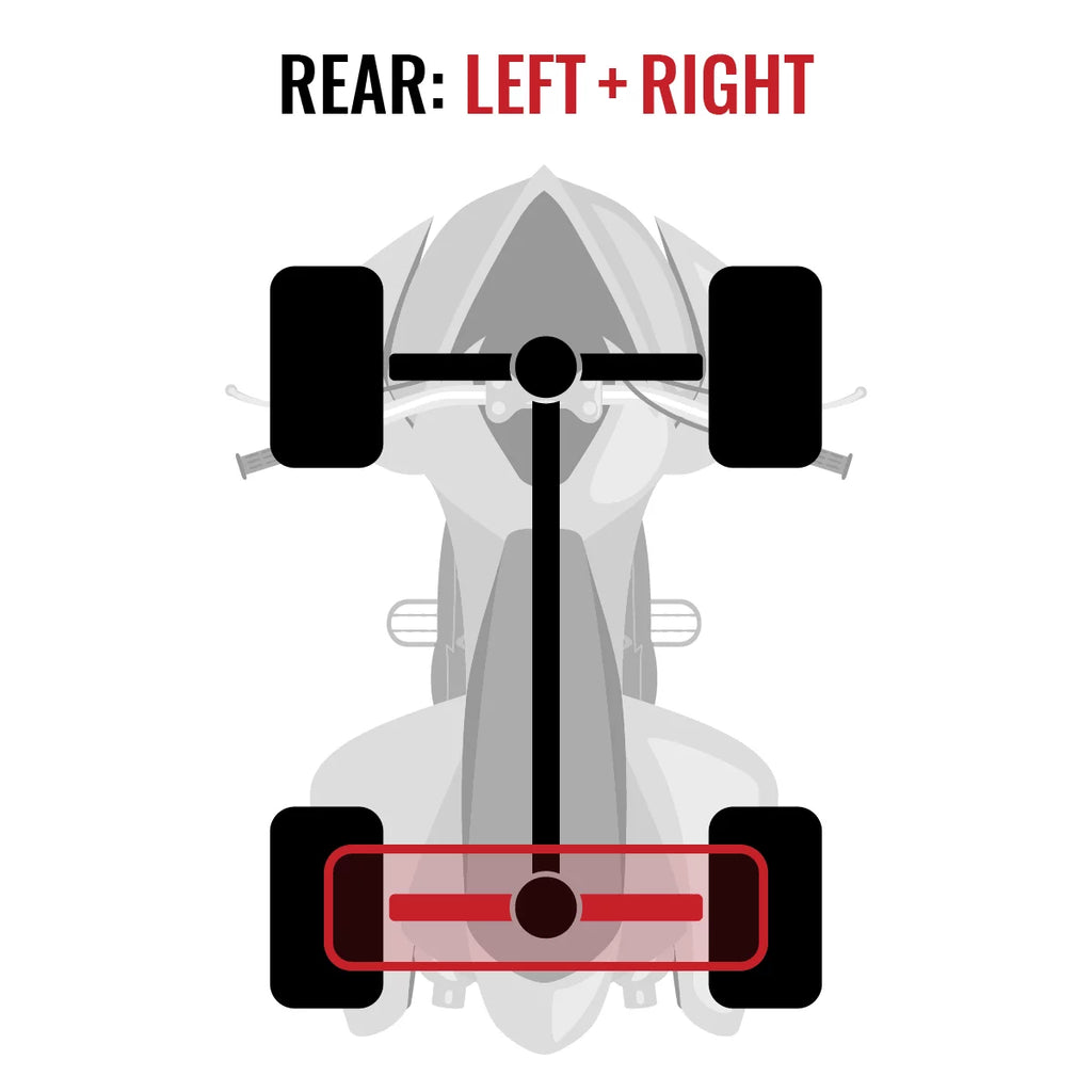 2 pc Sixity XT Rear Left Right Axle matching with Can-Am Outlander MAX 1000 2015 - EFI 4X4