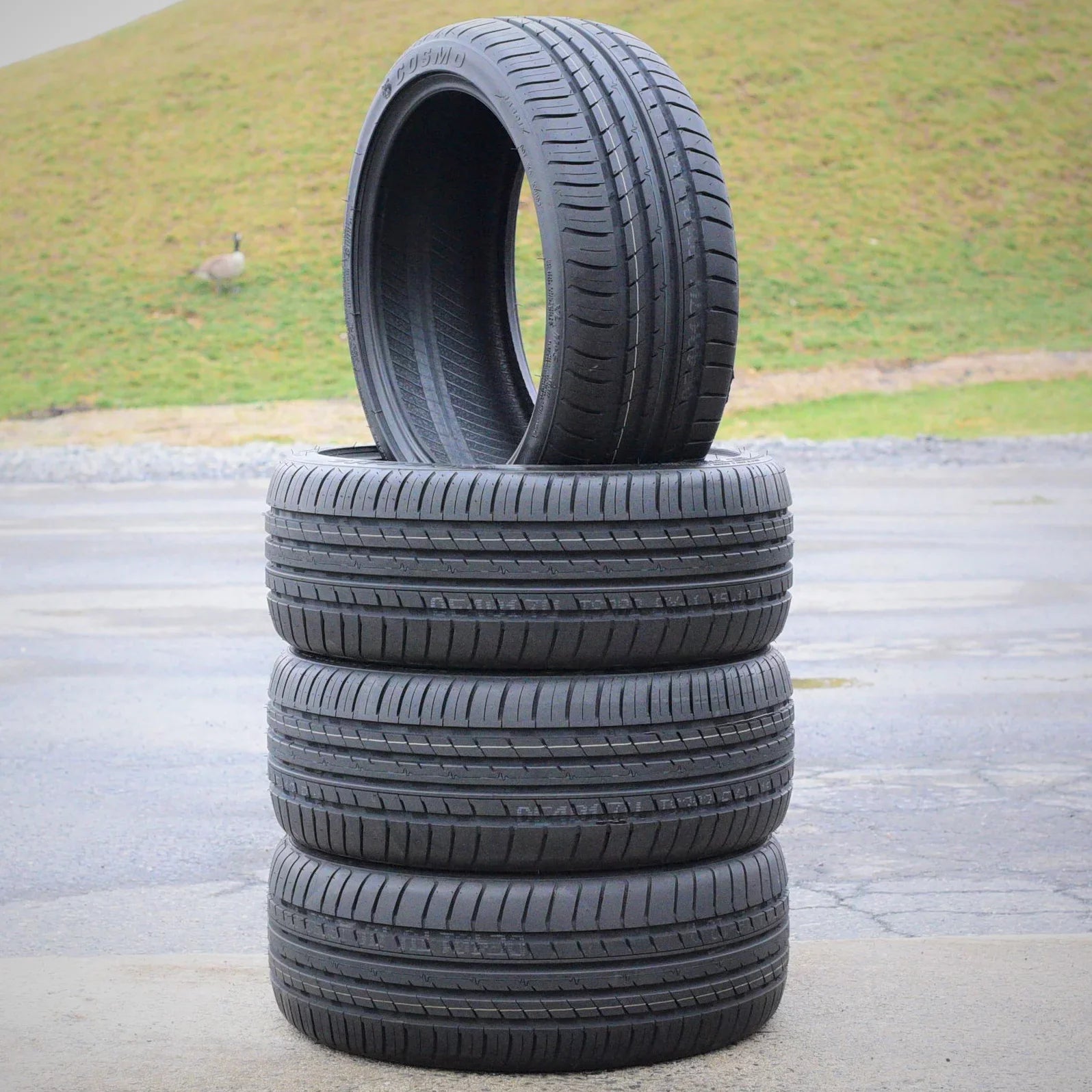 Set of 4 (FOUR) Cosmo MuchoMacho 225/50R17 ZR 98W All Season High Performance Tires Fits: 2012-15 Chevrolet Cruze LT, 2012-18  Focus Electric