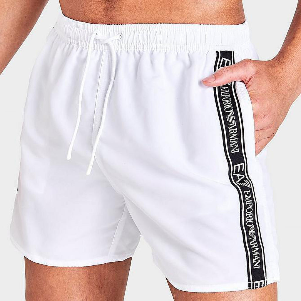 MEN'S EMPORIO ARMANI EA7 TAPED SWIM SHORTS Size XXLarge