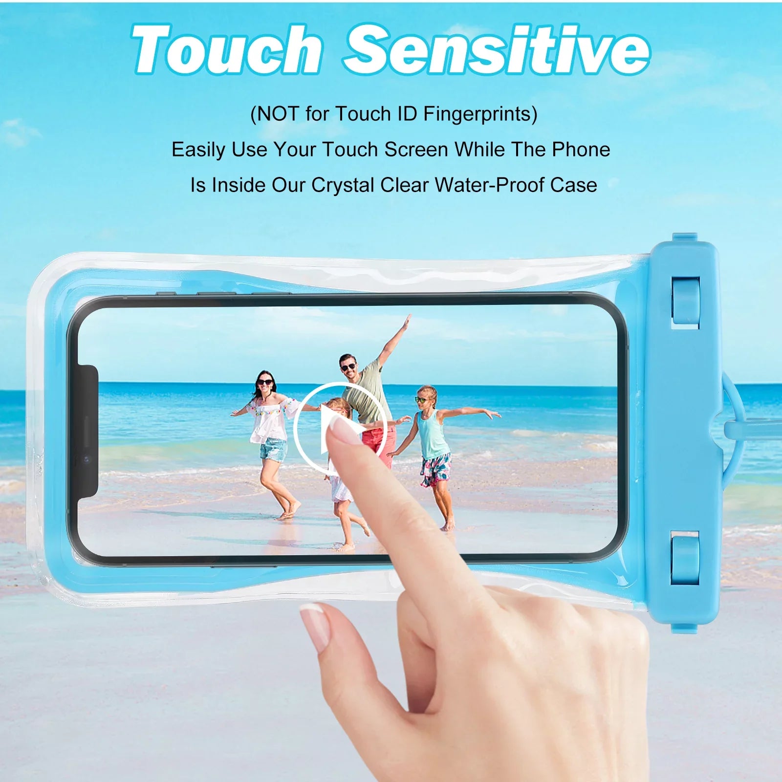 Urbanx Universal Waterproof Phone Pouch Cellphone Dry Bag Case Designed For Ulefone Armor 7 Perfect Fit for All Other Smartphones Up To 7" - 3 Cases - Mixed Colors