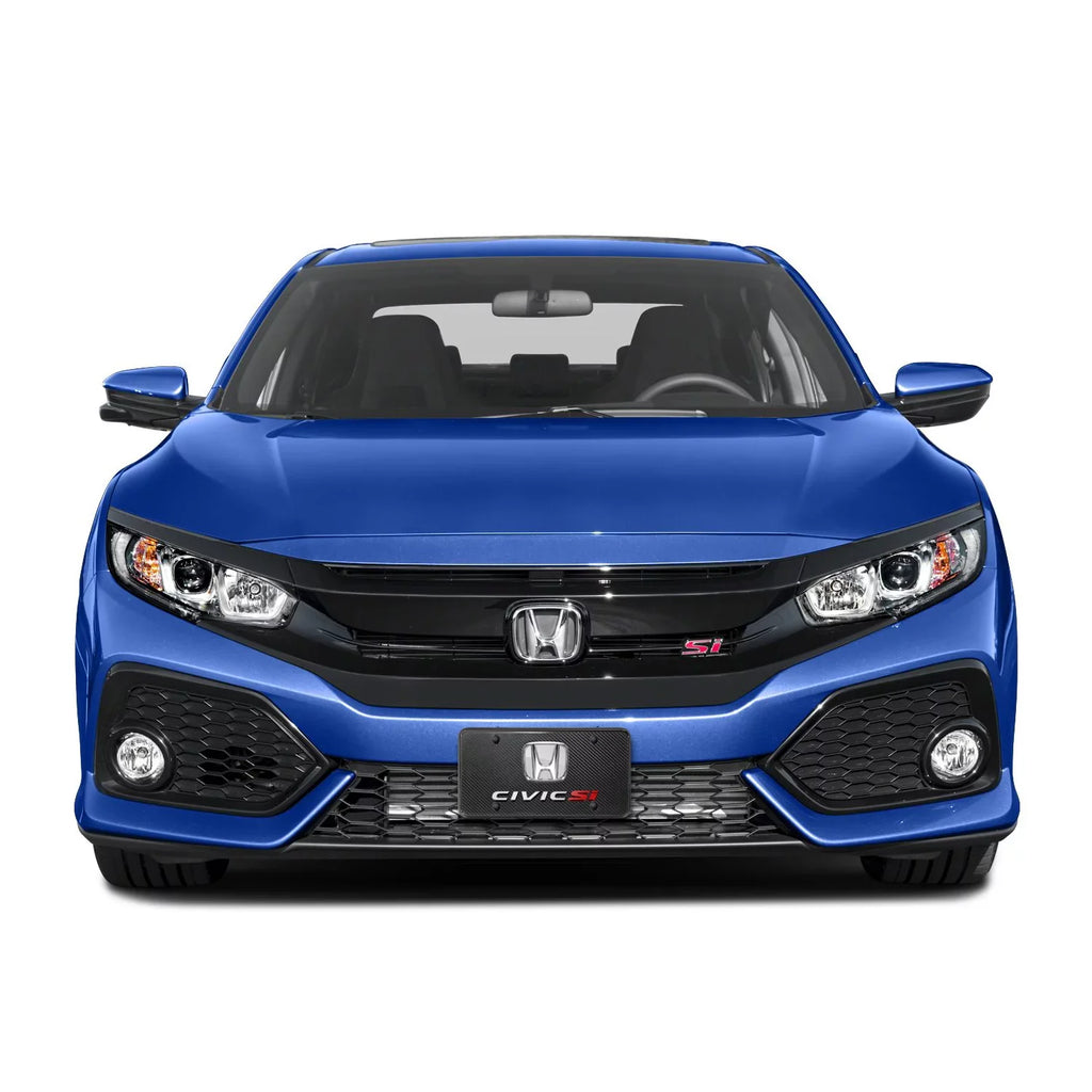 Honda Civic Si 3D Chrome Logo Dual 100% Real Carbon Fiber License Plate