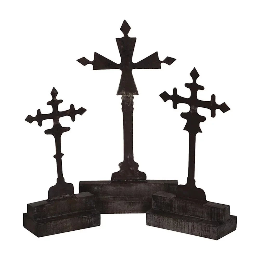 Lindisfarne Willows 27 inch Ornate Cross (Set Of 3) Bailey Street Home 2499-Bel-4548164