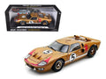 1966  GT-40 MK II #5 Gold Le Mans 1/18 Diecast Model Car by Shelby Collectibles