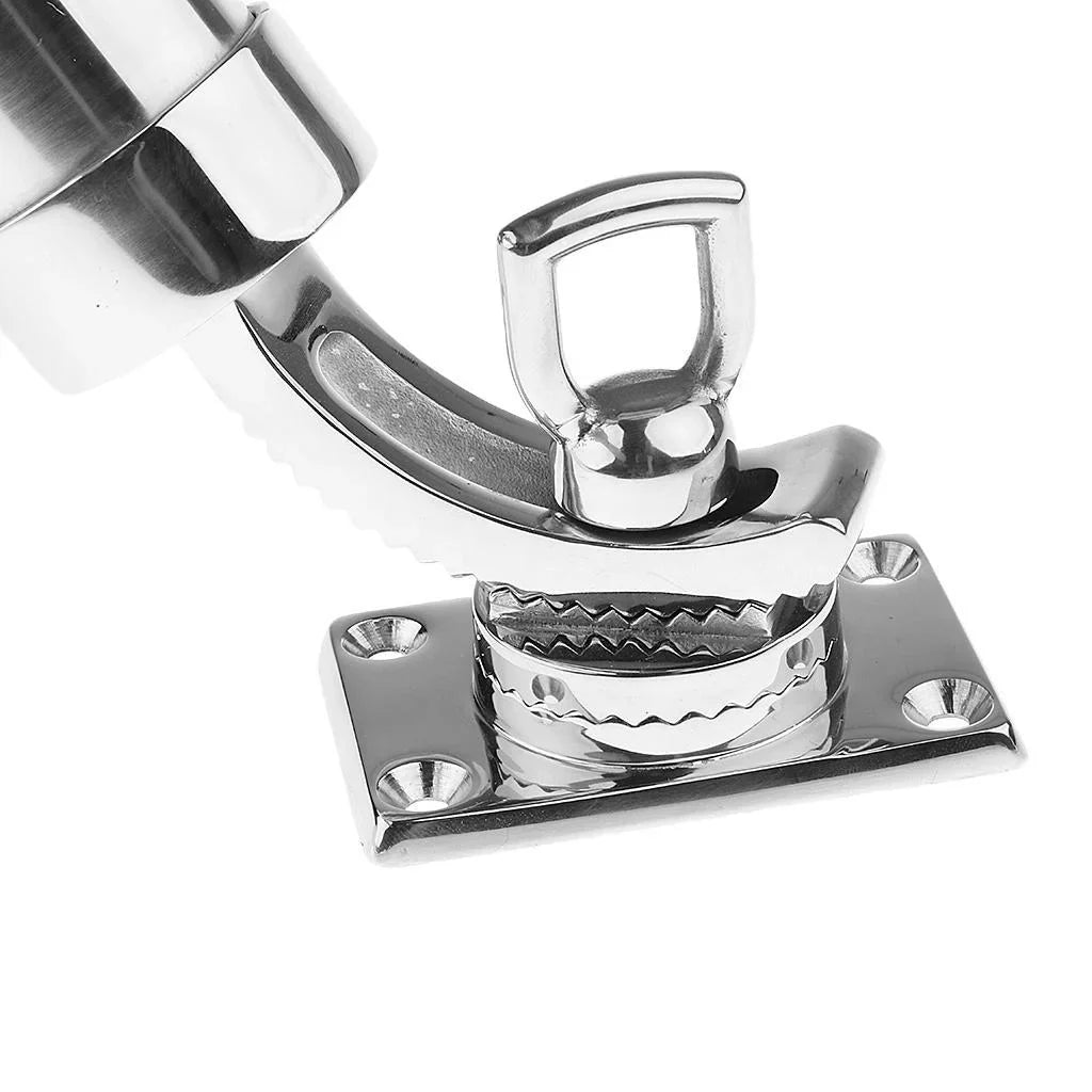 Fishing Rod Pole Holder, Deck Mounted, 360 Degree Roatable, Angle Adjustable, Marine Grade 316 Stainless craft Yacht Marine Hardware
