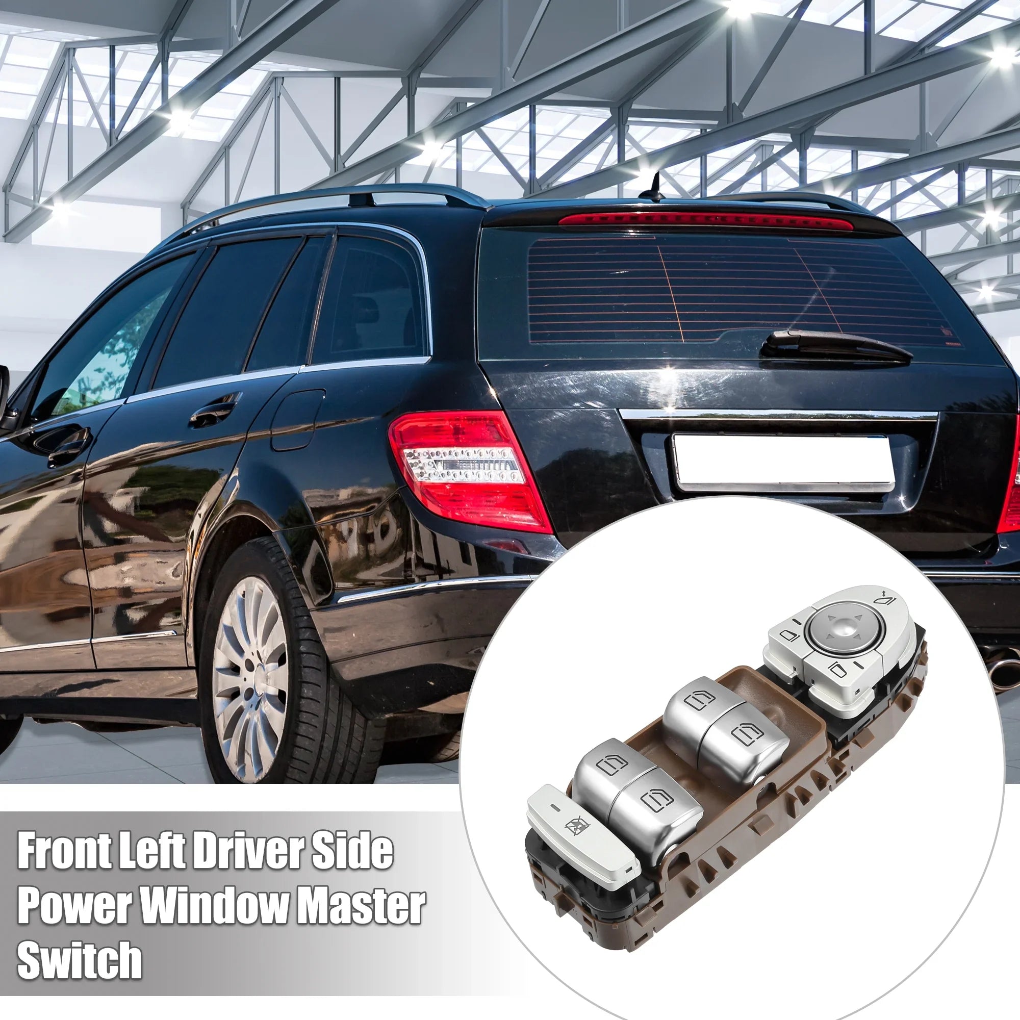 Unique Bargains Front Left Driver Side Power Window Master Switch No.A2059056811 for Mercedes-Benz C300 C350e C400 C450