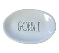 Rae Dunn Appetizer Plate - Gobble Small Plate