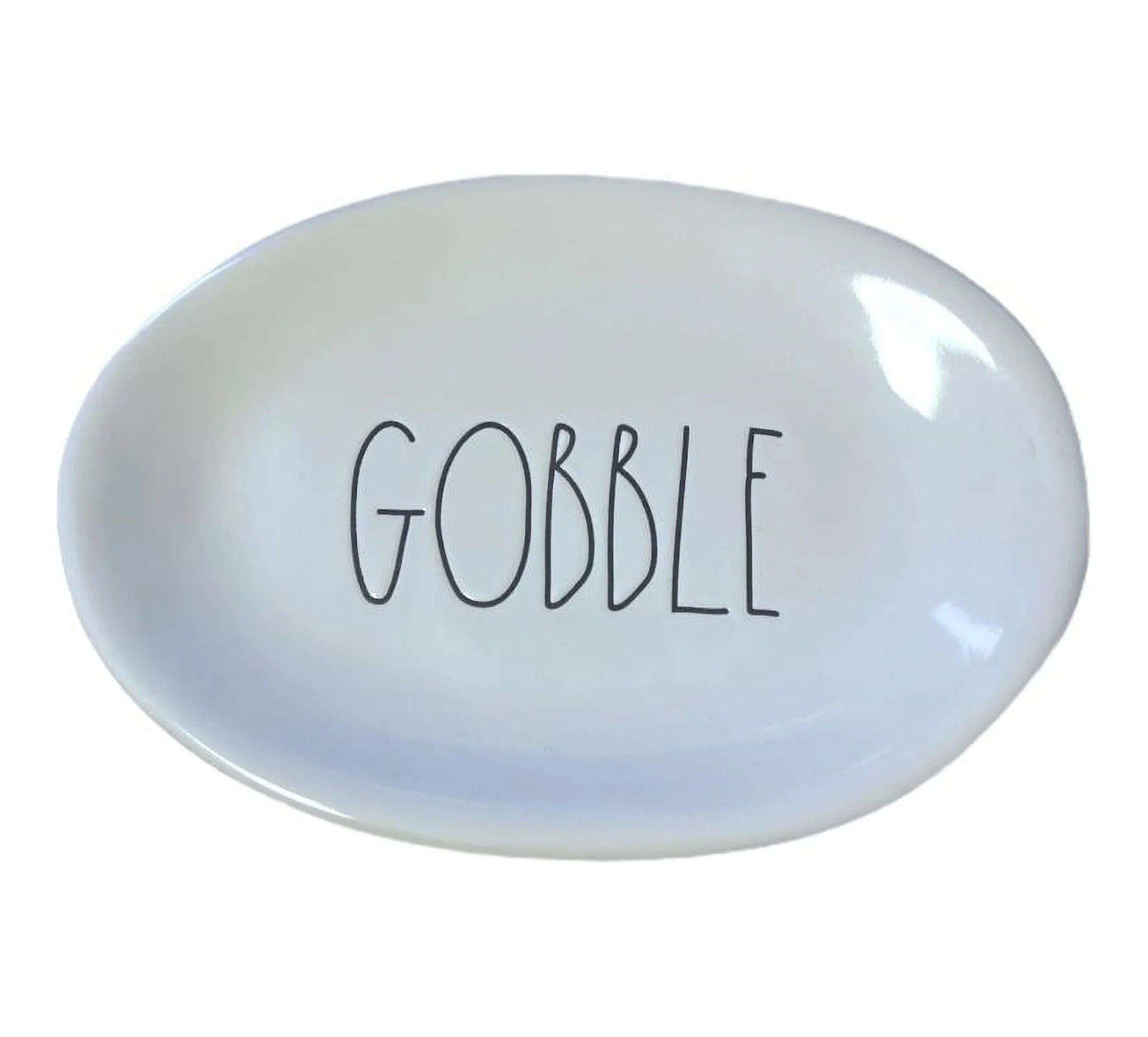 Rae Dunn Appetizer Plate - Gobble Small Plate