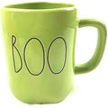 Rae Dunn BOO Green Halloween Ceramic Mug